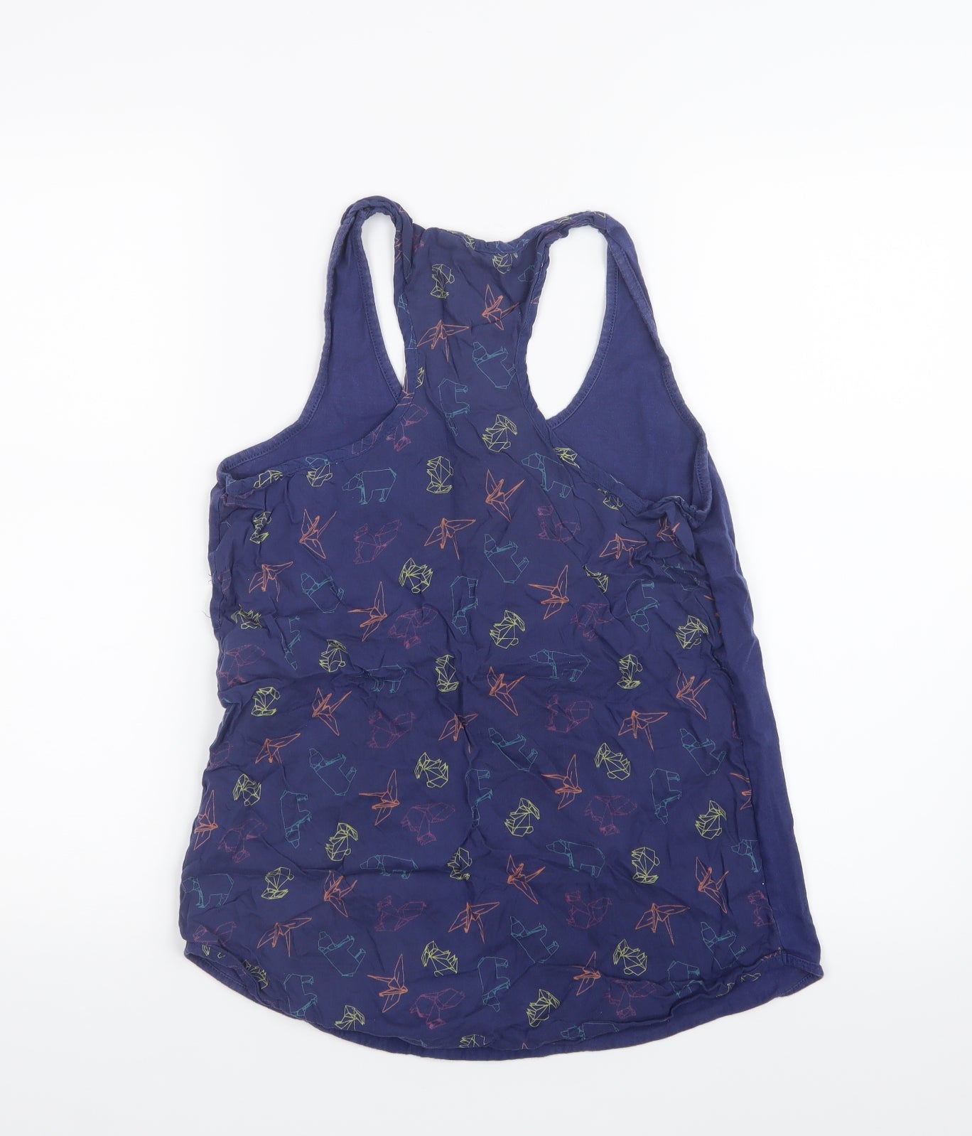 Womens UK Size S Preworn Blue Basic Tank