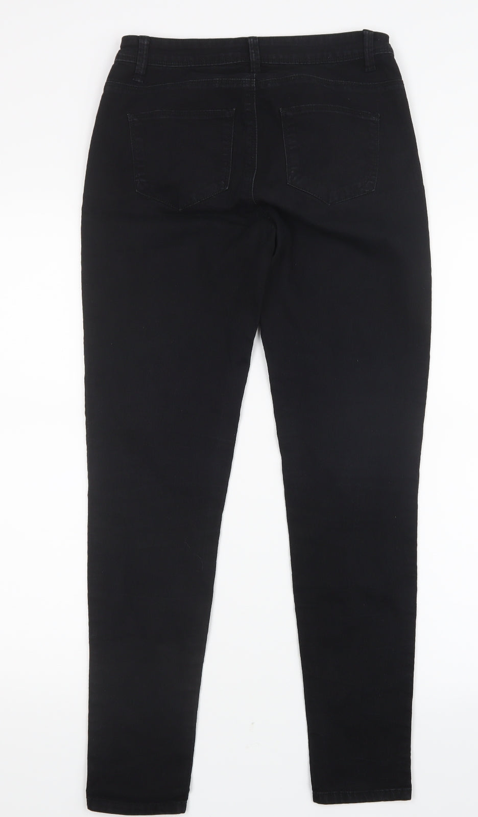 Denim Co. Womens Black  Denim Straight Jeans Size 6 L27.5 in