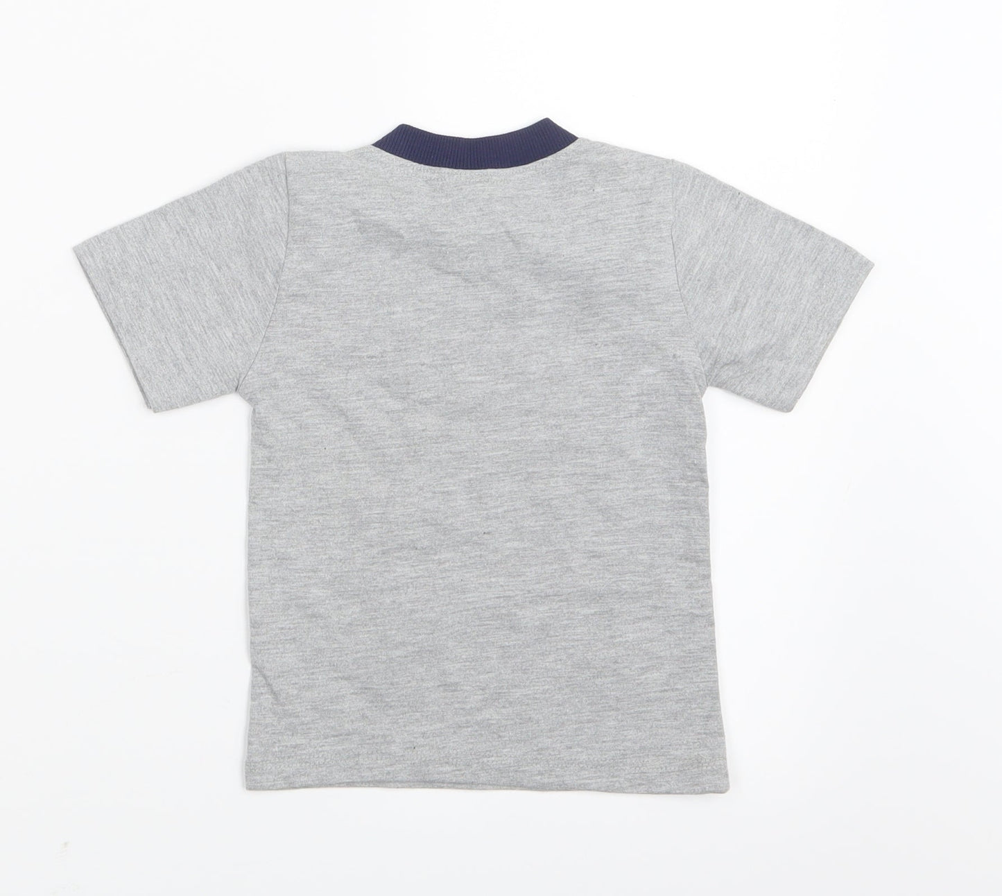 Preworn Boys Grey Geometric   Pyjama Set Size 3 Years