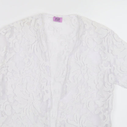 F&F Girls White   Kimono Jacket Size 7-8 Years