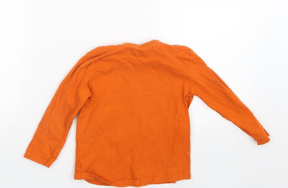 Little Kids Boys Orange   Basic T-Shirt Size 4 Years