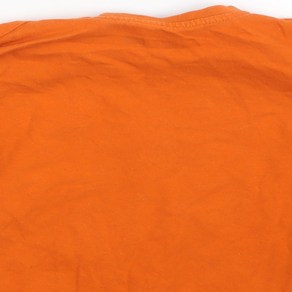 Little Kids Boys Orange   Basic T-Shirt Size 4 Years