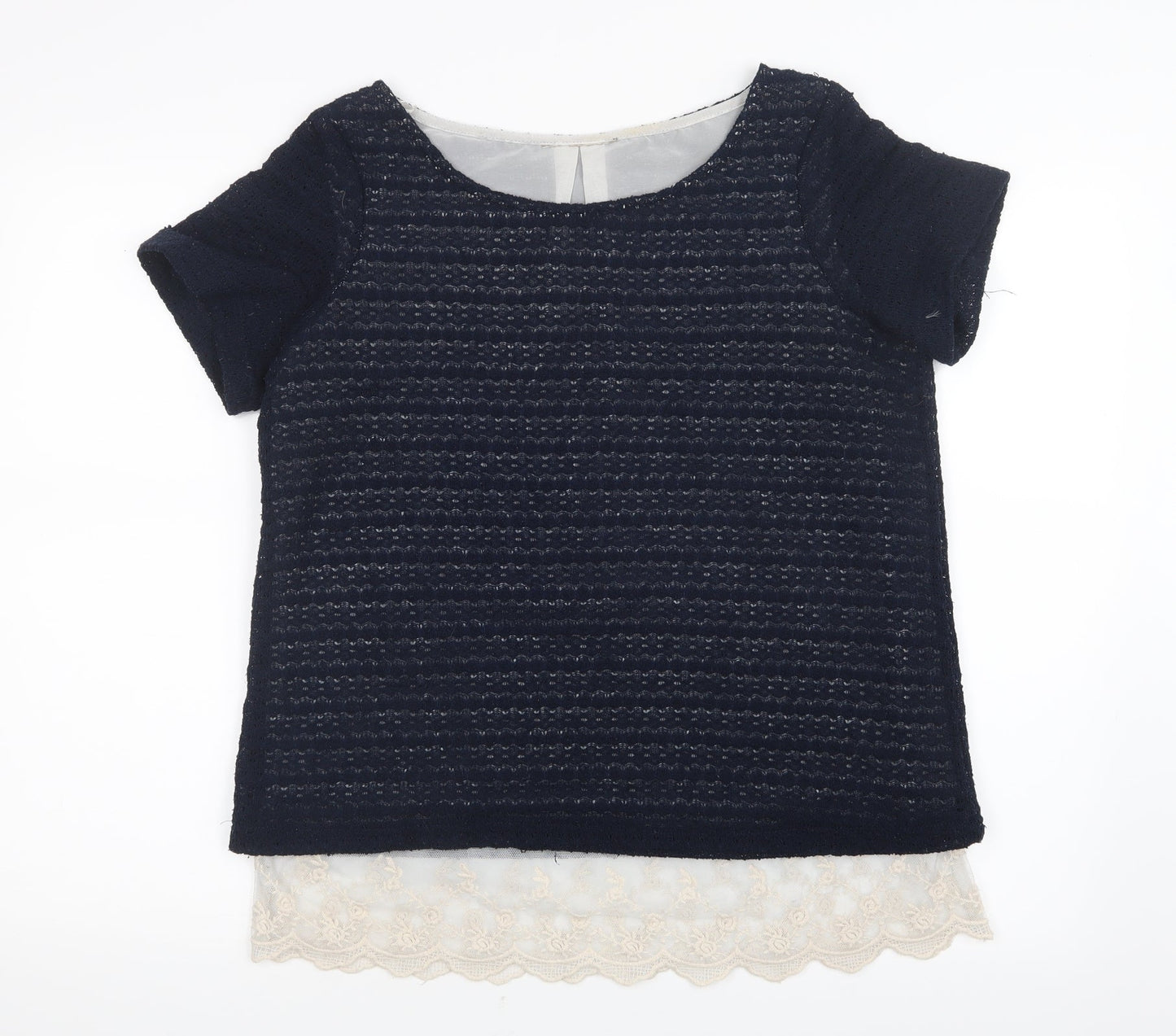 Womens UK Size 12 NEXT Blue Basic T-Shirt