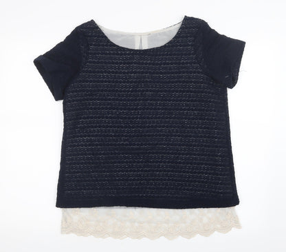 Womens UK Size 12 NEXT Blue Basic T-Shirt
