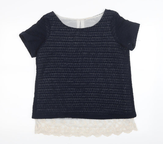 Womens UK Size 12 NEXT Blue Basic T-Shirt