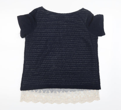 Womens UK Size 12 NEXT Blue Basic T-Shirt