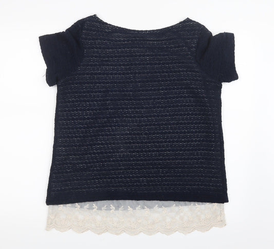 Womens UK Size 12 NEXT Blue Basic T-Shirt