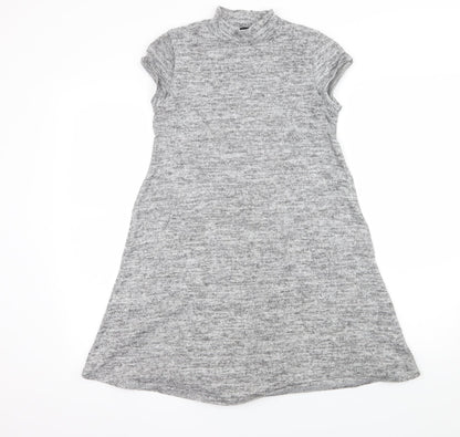 Womens UK Size 10 Select Grey Basic T-Shirt