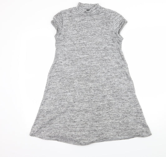 Womens UK Size 10 Select Grey Basic T-Shirt