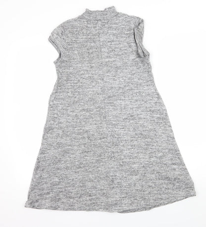Womens UK Size 10 Select Grey Basic T-Shirt