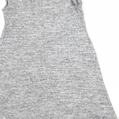 Womens UK Size 10 Select Grey Basic T-Shirt