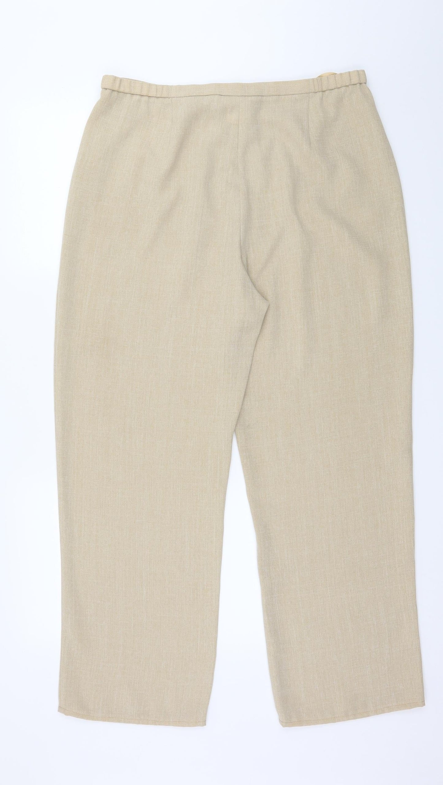 Premier Collection Womens Beige   Trousers  Size 16 L27 in
