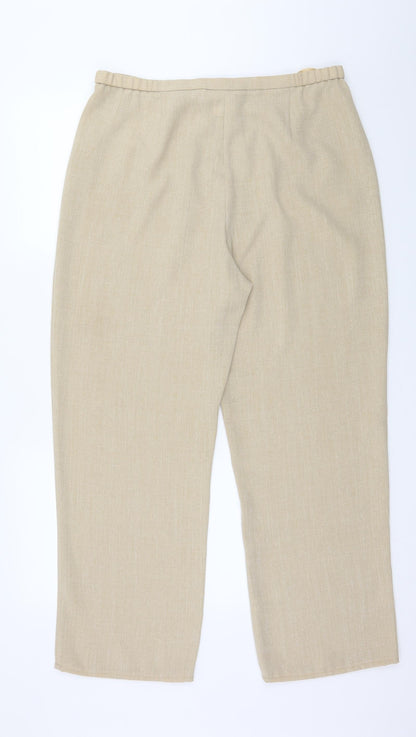 Premier Collection Womens Beige   Trousers  Size 16 L27 in