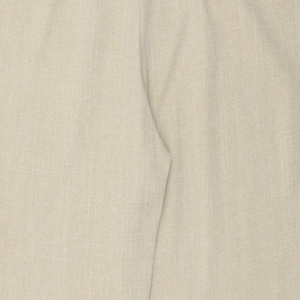 Premier Collection Womens Beige   Trousers  Size 16 L27 in