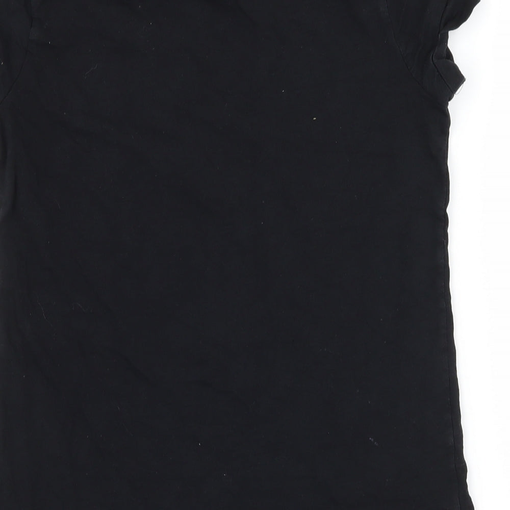 George Girls Black  Jersey Basic T-Shirt Size 10-11 Years  - I Love Fashion