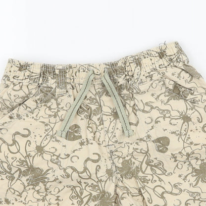 Rebel Boys Beige Floral  Bermuda Shorts Size 4-5 Years