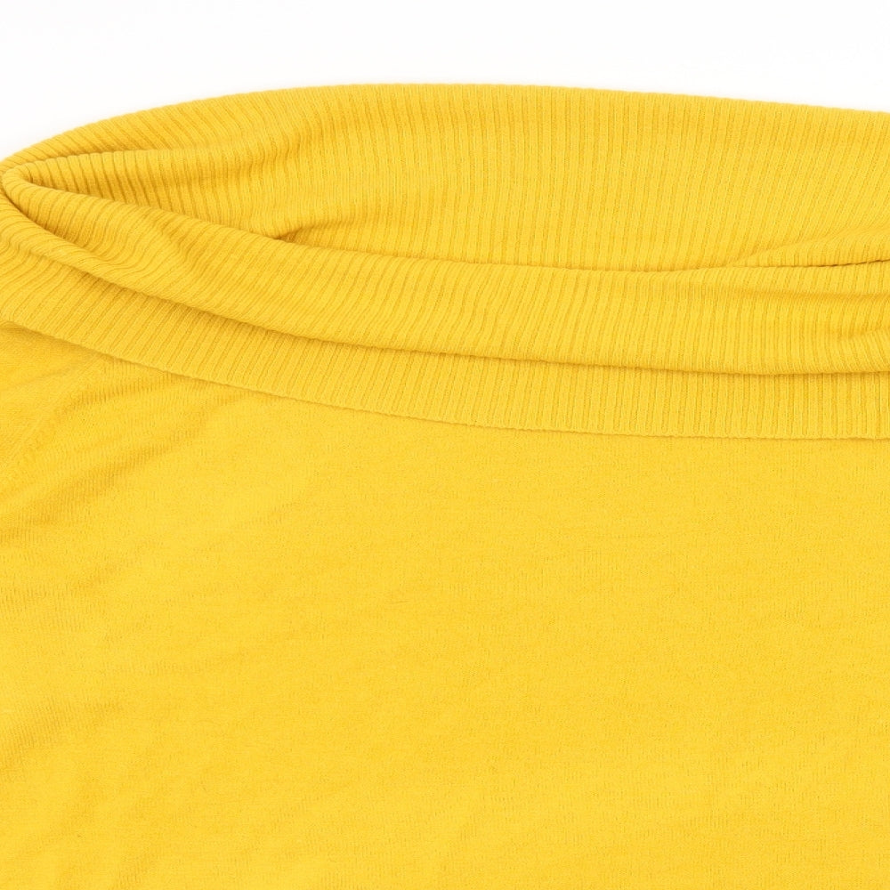TU Womens Yellow  Knit Pullover Jumper Size 18