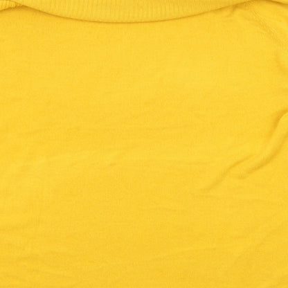TU Womens Yellow  Knit Pullover Jumper Size 18