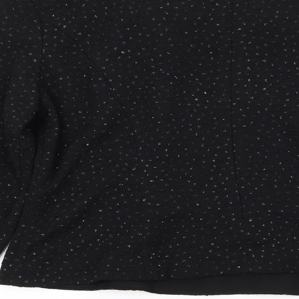 Jessica Howard Womens Black   Basic Blouse Size 14