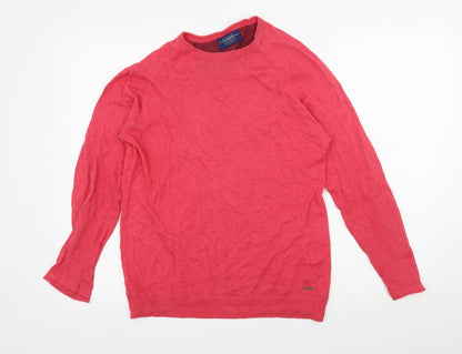 Pull&Bear Womens Pink  Knit Pullover Jumper Size M