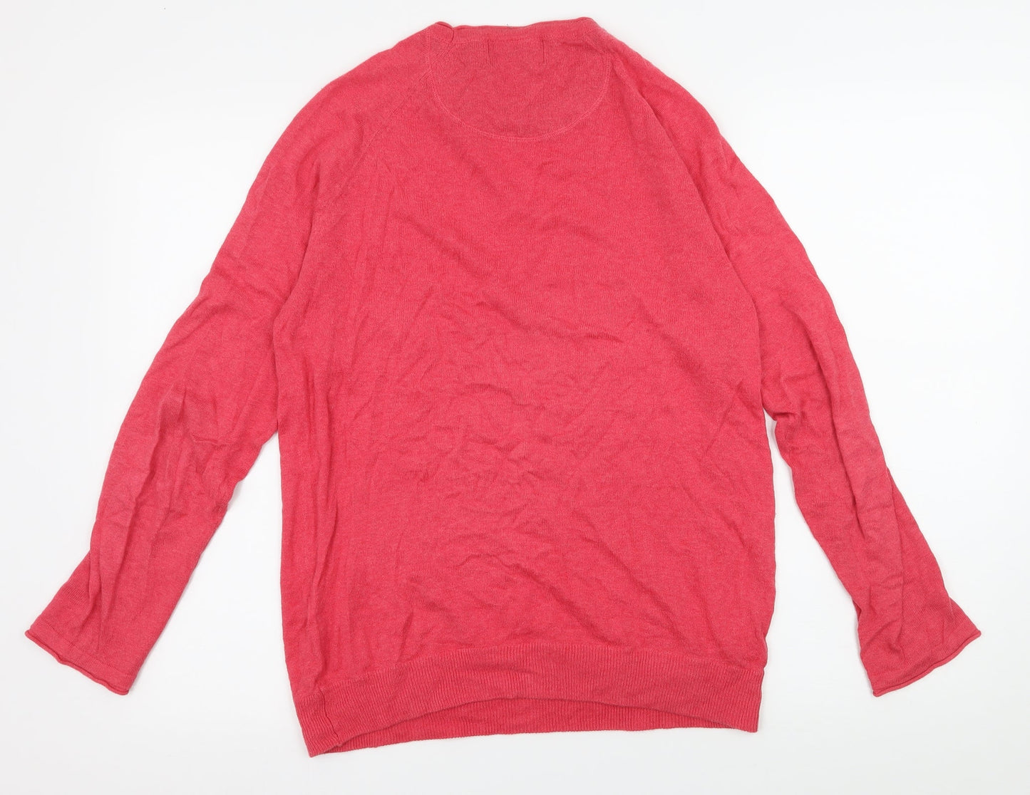 Pull&Bear Womens Pink  Knit Pullover Jumper Size M