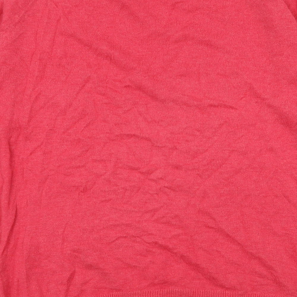 Pull&Bear Womens Pink  Knit Pullover Jumper Size M