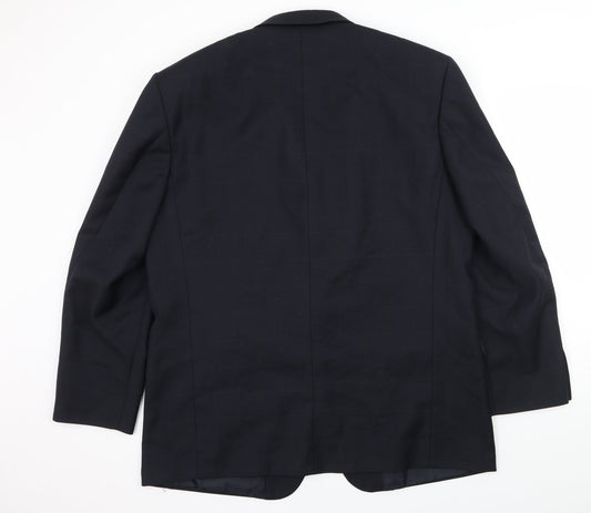 Armando Mens Blue Check  Jacket Suit Jacket Size XL