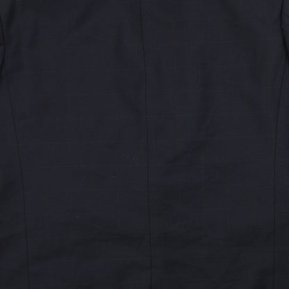 Armando Mens Blue Check  Jacket Suit Jacket Size XL