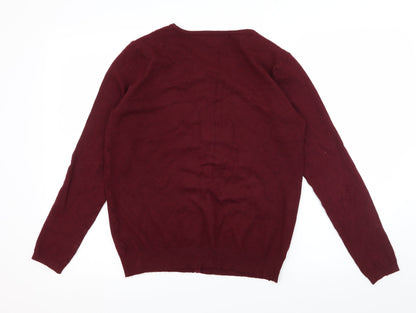 Society 8 Womens Purple  Knit Cardigan Jumper Size 12