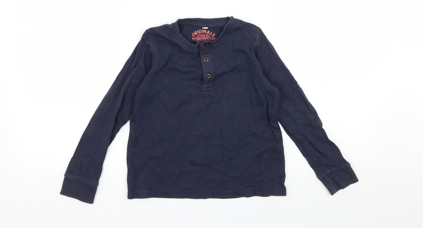 Marks and Spencer Boys Blue  Jersey Basic T-Shirt Size 5-6 Years