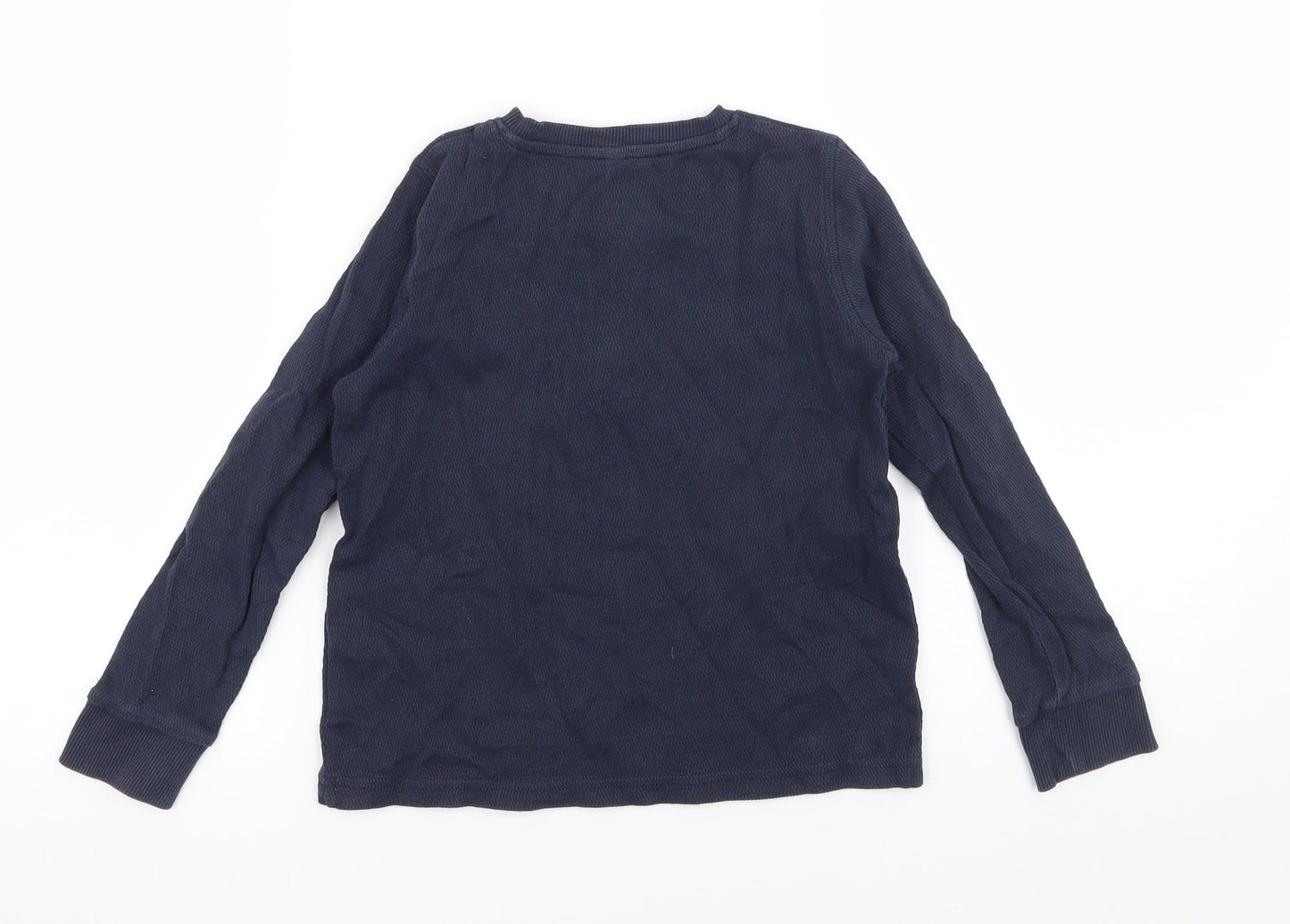 Marks and Spencer Boys Blue  Jersey Basic T-Shirt Size 5-6 Years