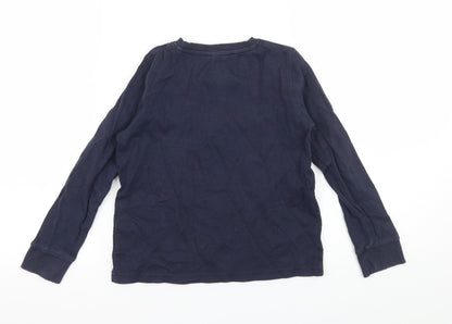 Marks and Spencer Boys Blue  Jersey Basic T-Shirt Size 5-6 Years
