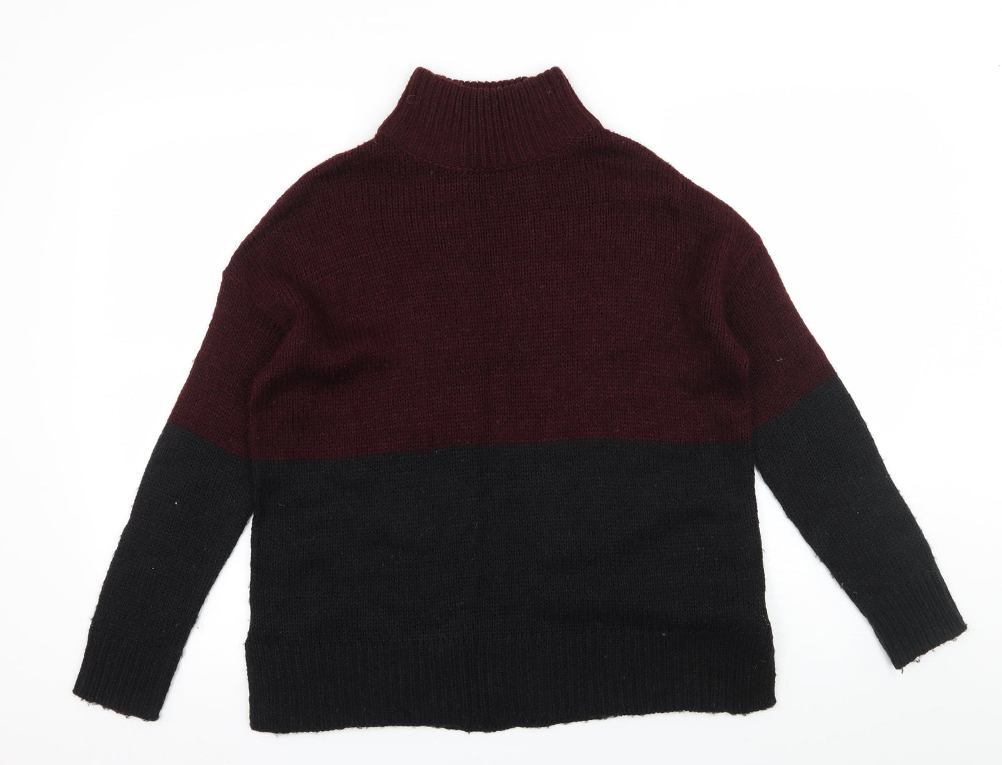 New Look Womens Black  Knit Pullover Jumper Size S
