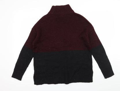 New Look Womens Black  Knit Pullover Jumper Size S