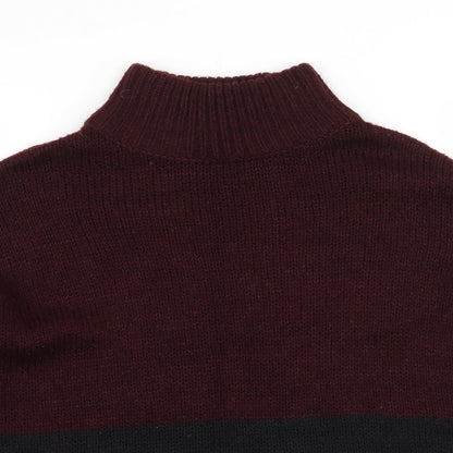 New Look Womens Black  Knit Pullover Jumper Size S