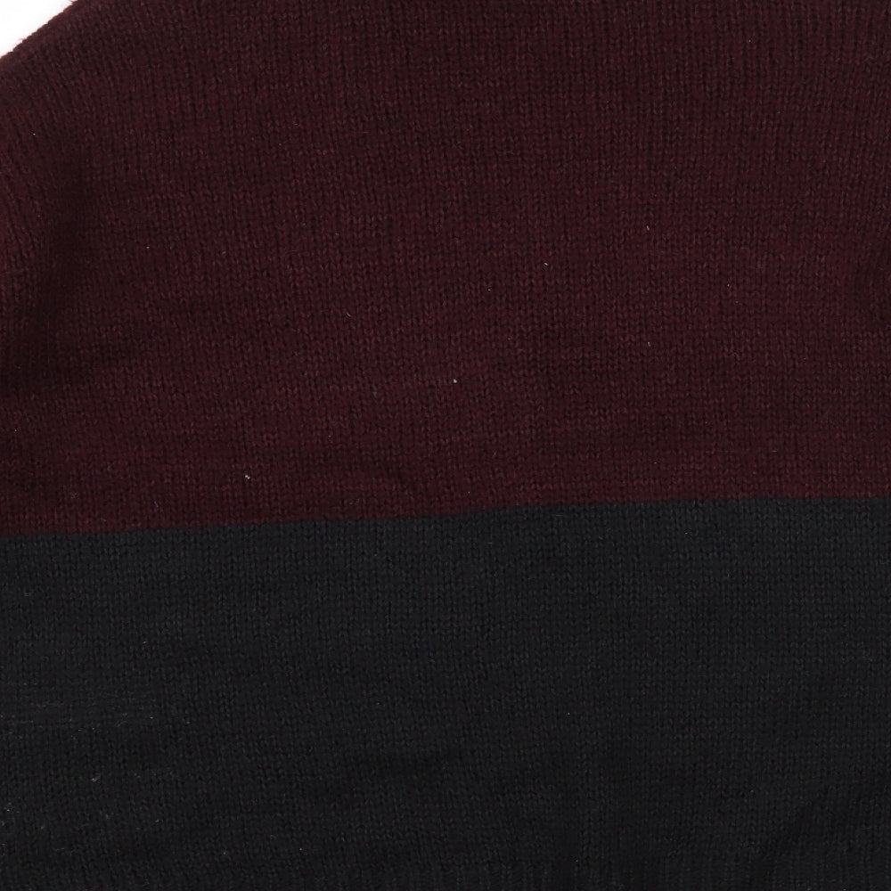 New Look Womens Black  Knit Pullover Jumper Size S