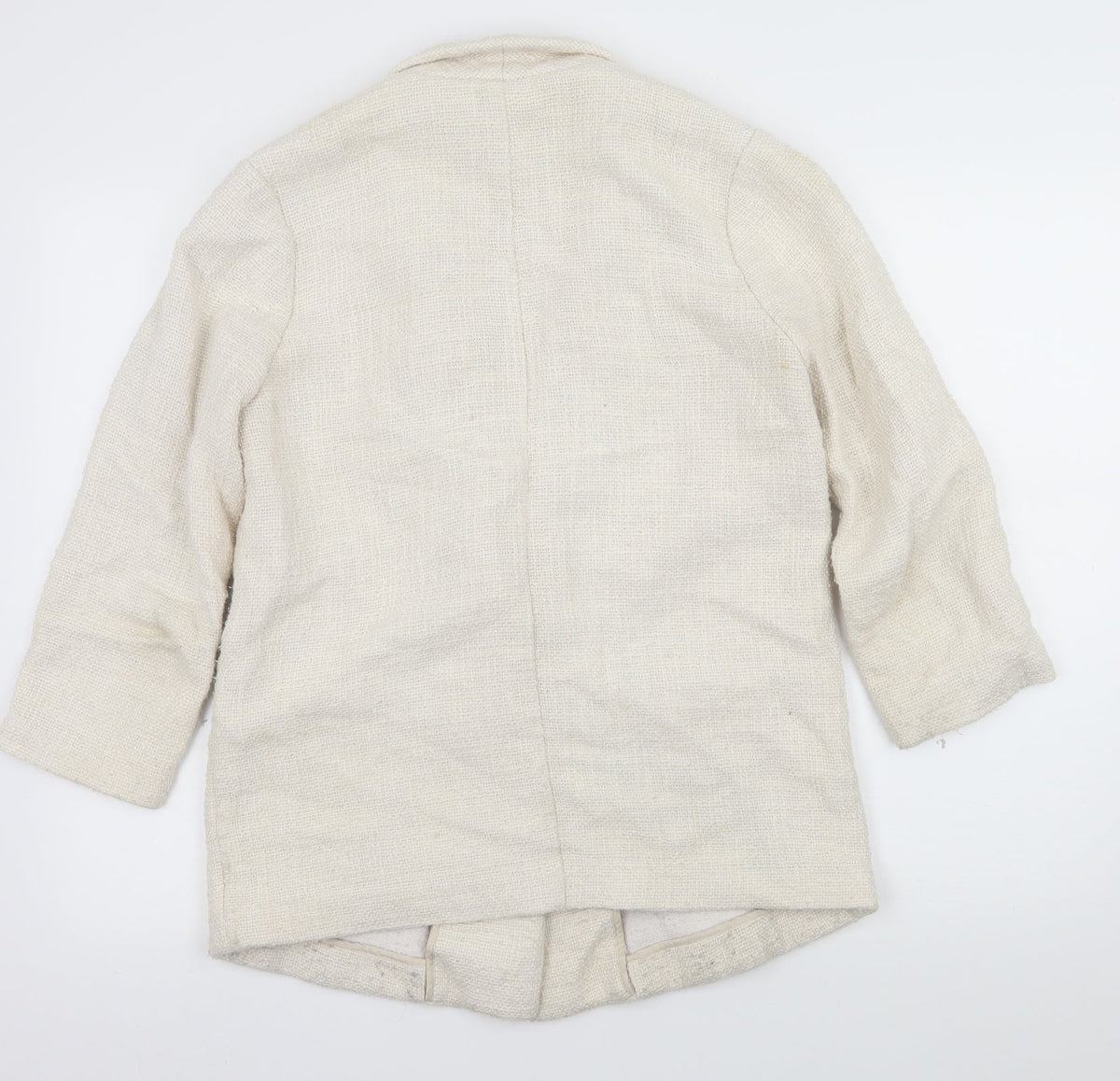 Skin and Threads Womens Ivory   Jacket Blazer Size M