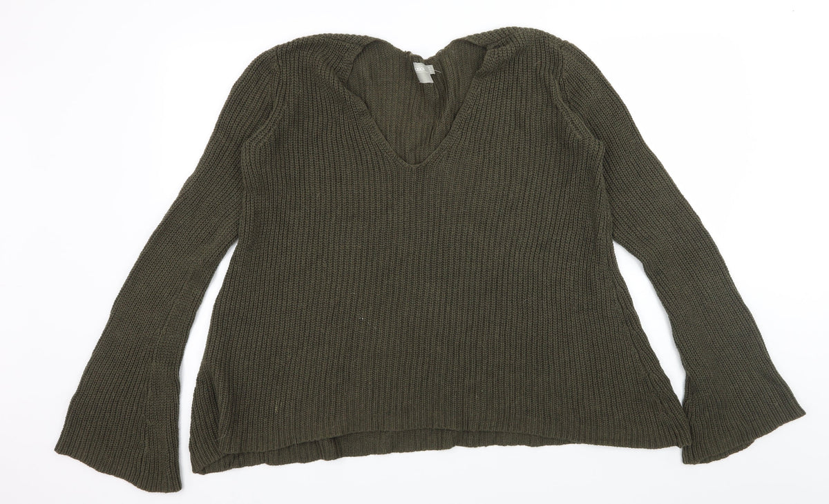 ASOS Womens Green  Knit Pullover Jumper Size 10