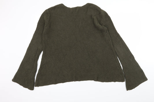 ASOS Womens Green  Knit Pullover Jumper Size 10