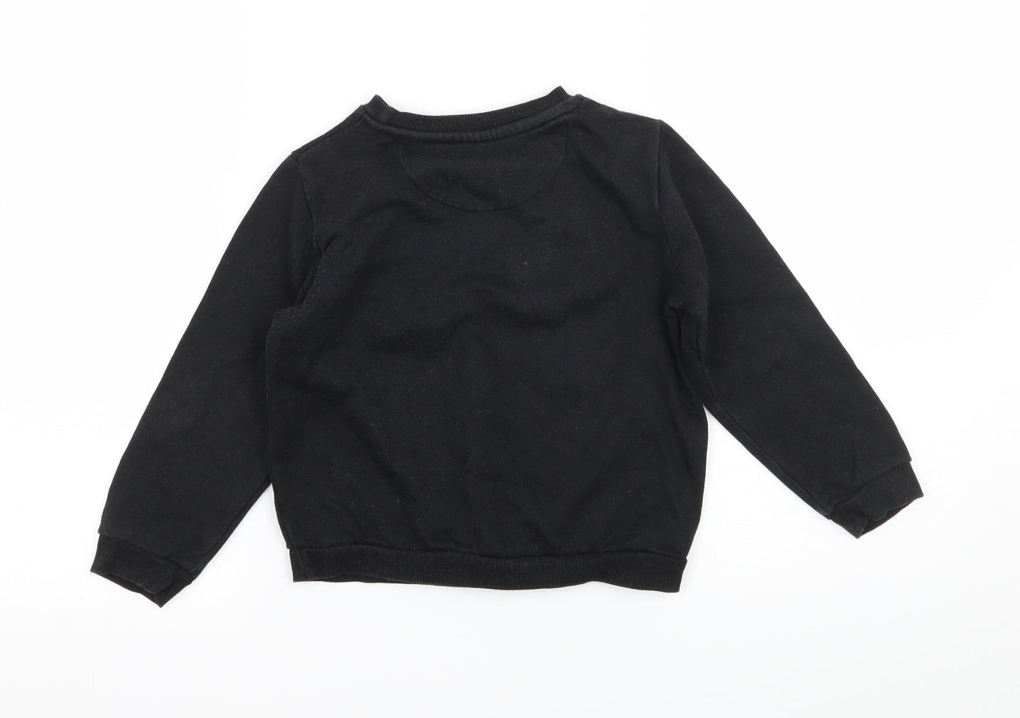 Primark Boys Black Camouflage Jersey Pullover Sweatshirt Size 5-6 Years  - 86