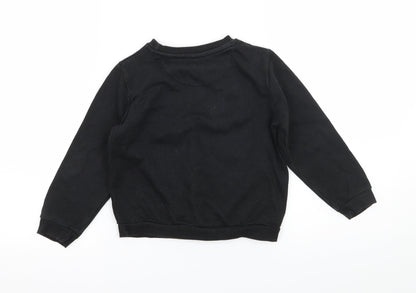 Primark Boys Black Camouflage Jersey Pullover Sweatshirt Size 5-6 Years  - 86