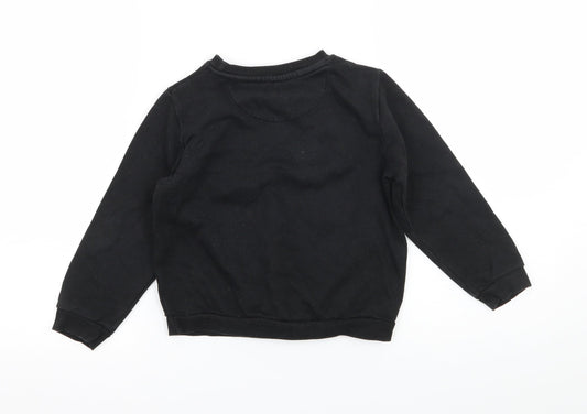 Primark Boys Black Camouflage Jersey Pullover Sweatshirt Size 5-6 Years  - 86