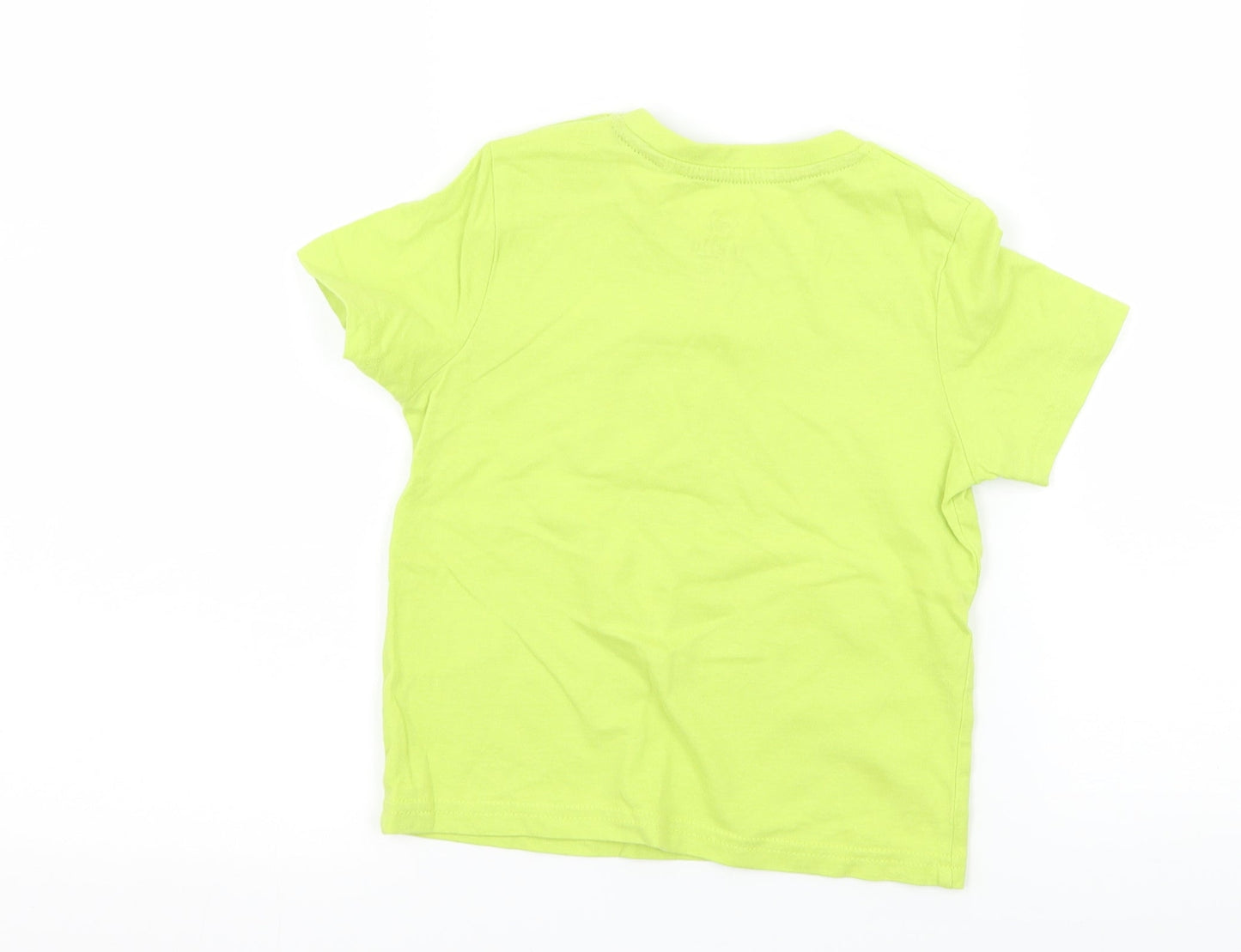 Lupliu Boys Green  Jersey Basic T-Shirt Size 12 Months  - Road to the beach