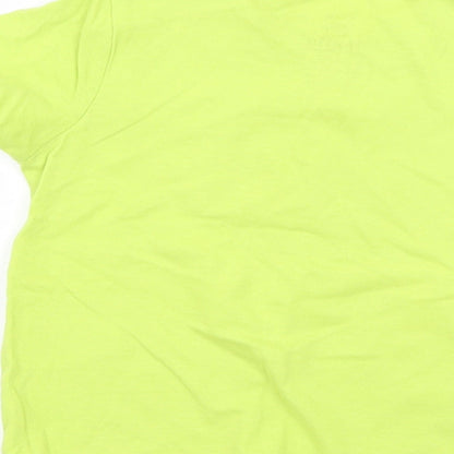Lupliu Boys Green  Jersey Basic T-Shirt Size 12 Months  - Road to the beach