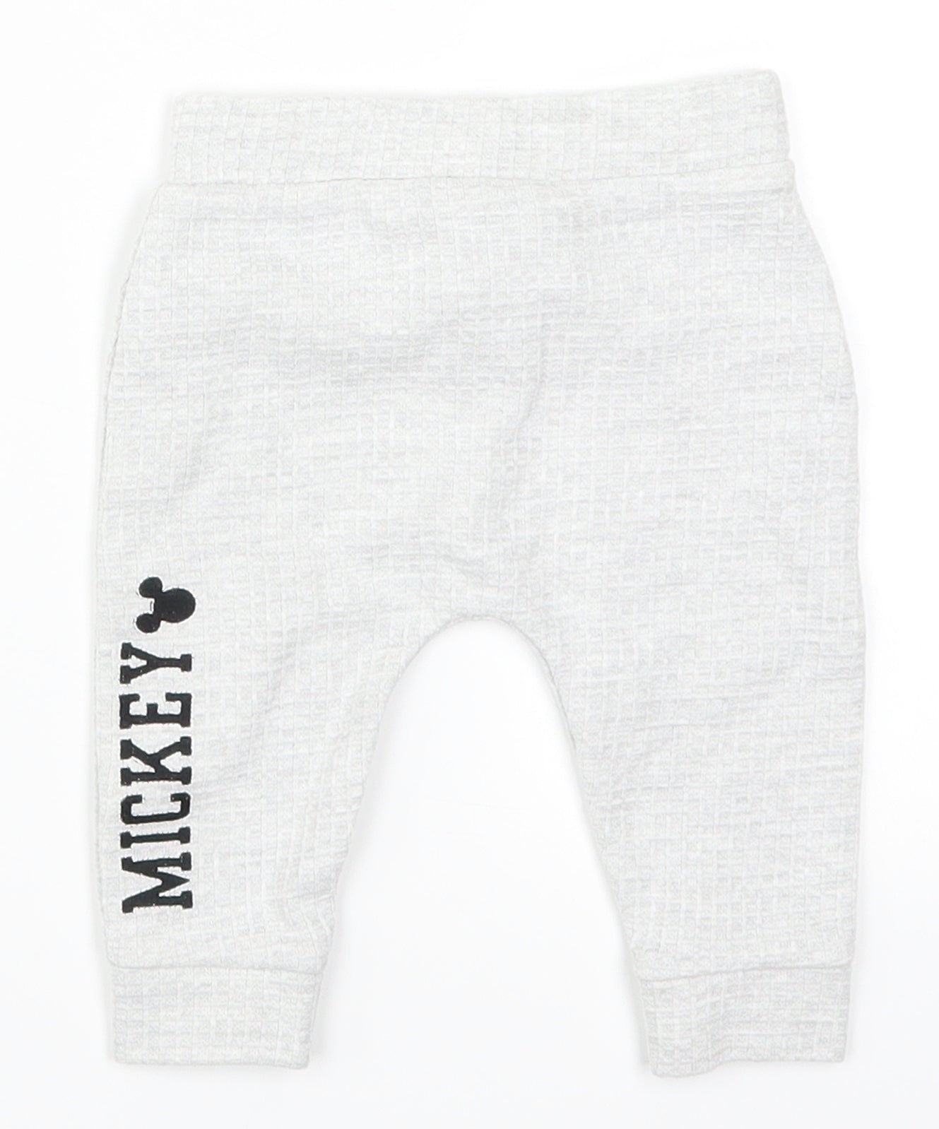 Tesco Baby Grey   Sweatpants Trousers Size 3-6 Months  - Mickey Mouse