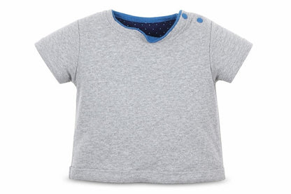 Lola Maverick Boys Grey   Basic T-Shirt Size 3-6 Months