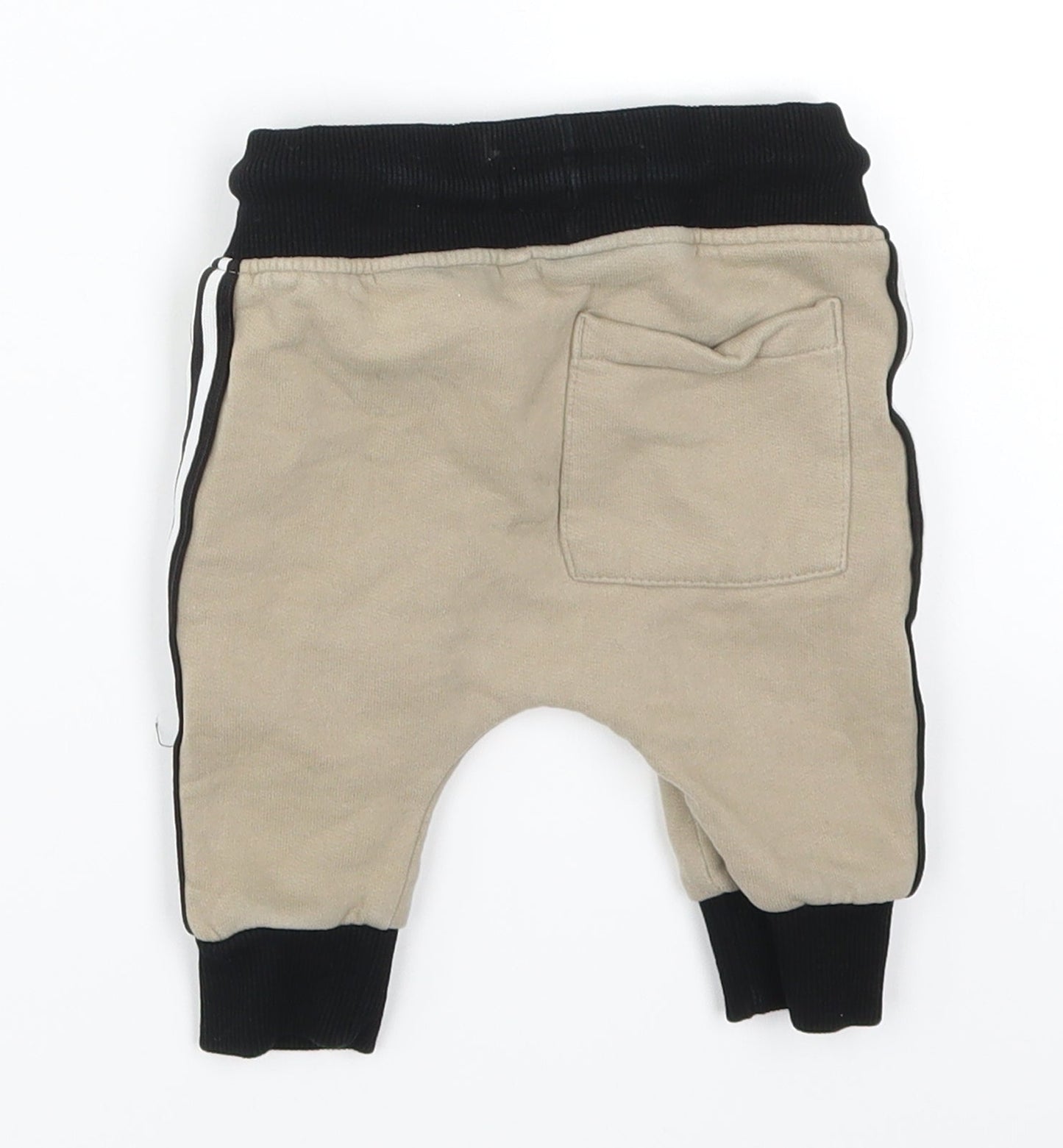 NEXT Baby Beige Striped  Sweatpants Trousers Size 3-6 Months