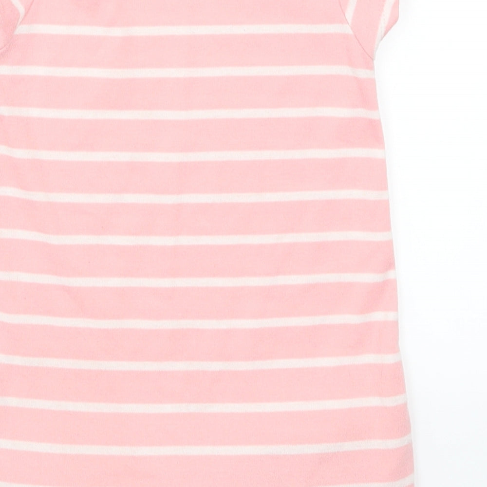 Matalan Girls Pink Striped  T-Shirt Dress  Size 12-18 Months