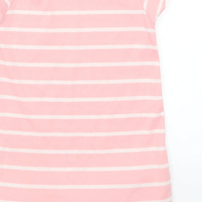 Matalan Girls Pink Striped  T-Shirt Dress  Size 12-18 Months