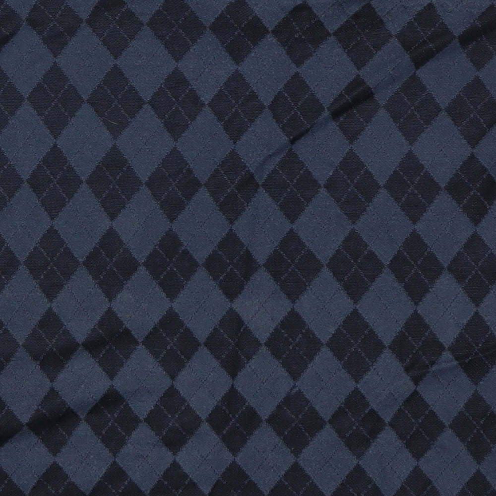 Mario Omar Womens Blue Geometric  A-Line Skirt Size 14